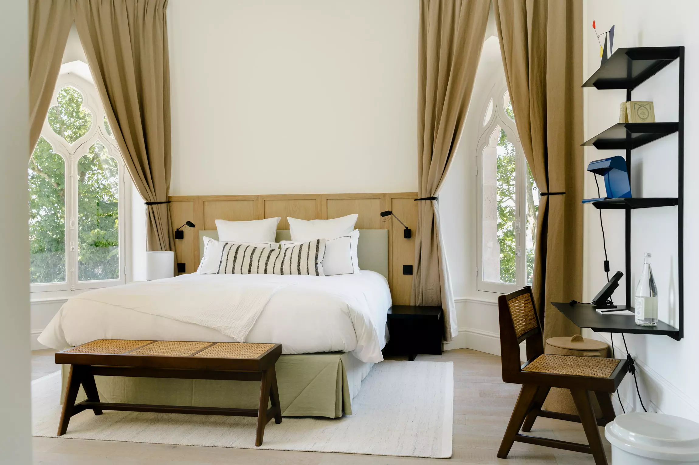 Une chambre dans le domaine en campagne © Les Hauts de Sancerre