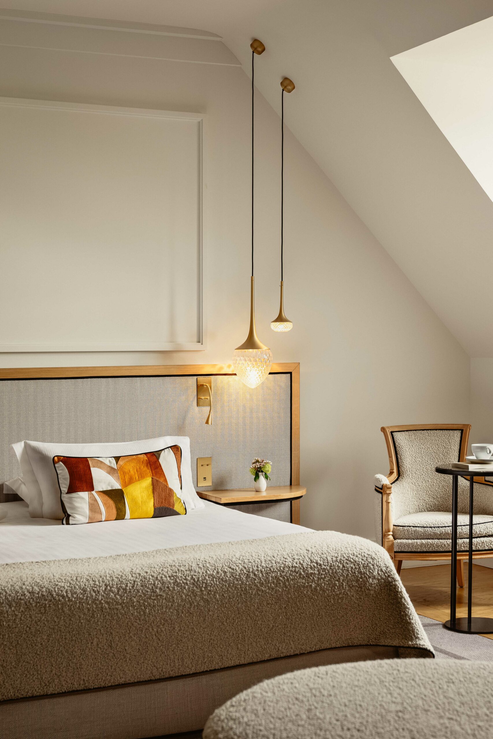 Une chambre dans l'hôtel de luxe © Domaine de la Bretesche