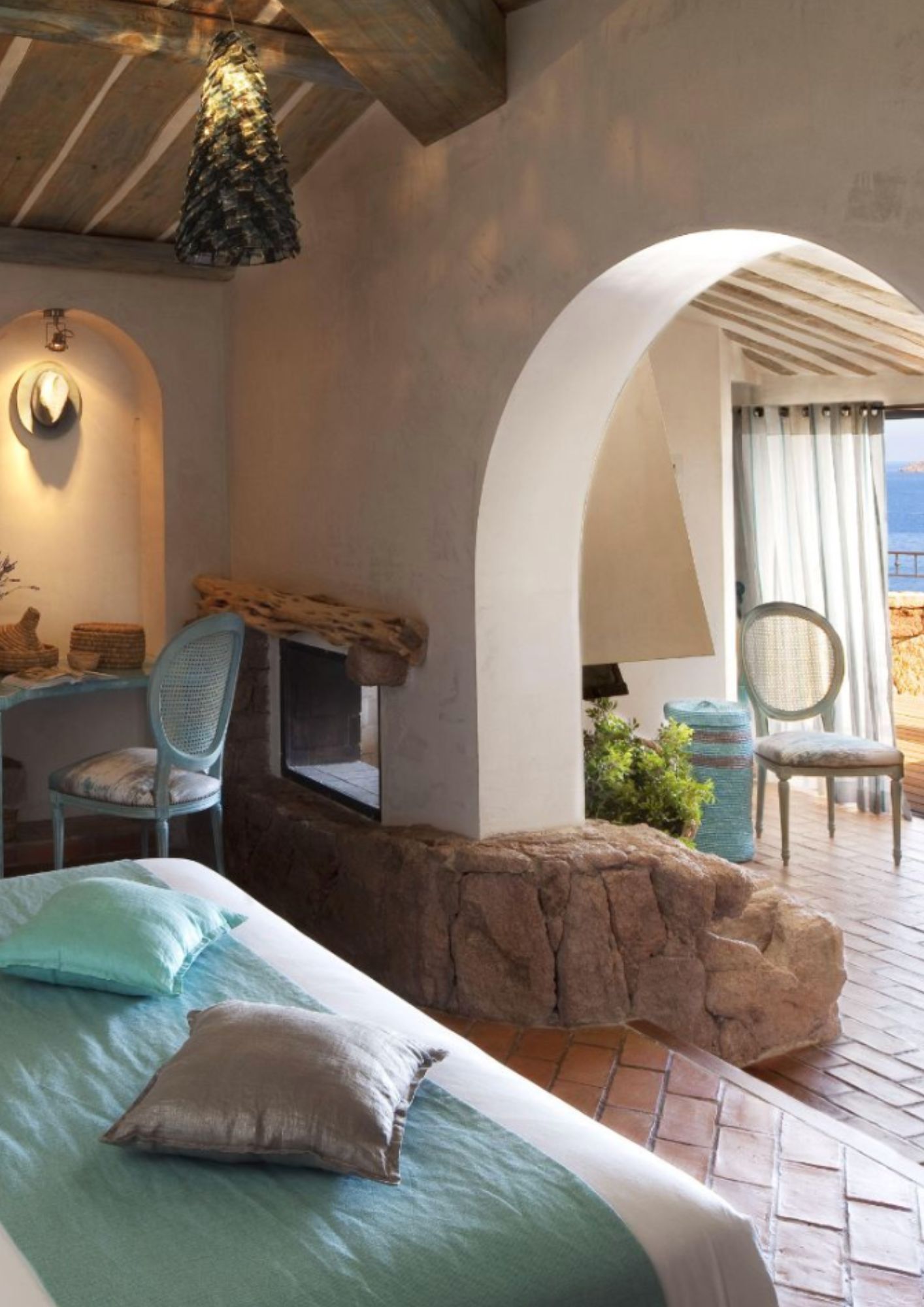 Une chambre de l'hôtel © Hôtel U Capu Biancu