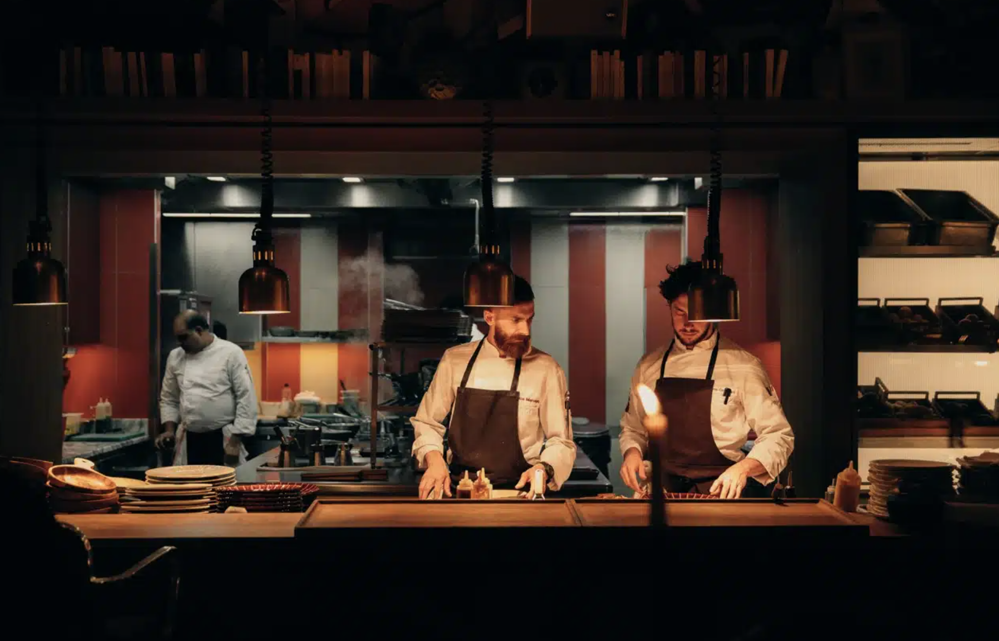 Les cuisines du restaurant © Brach Paris