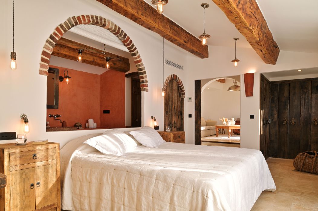La chambre de la villa Umbria © Les Oliviers de Palombaggia, Stef Bravin