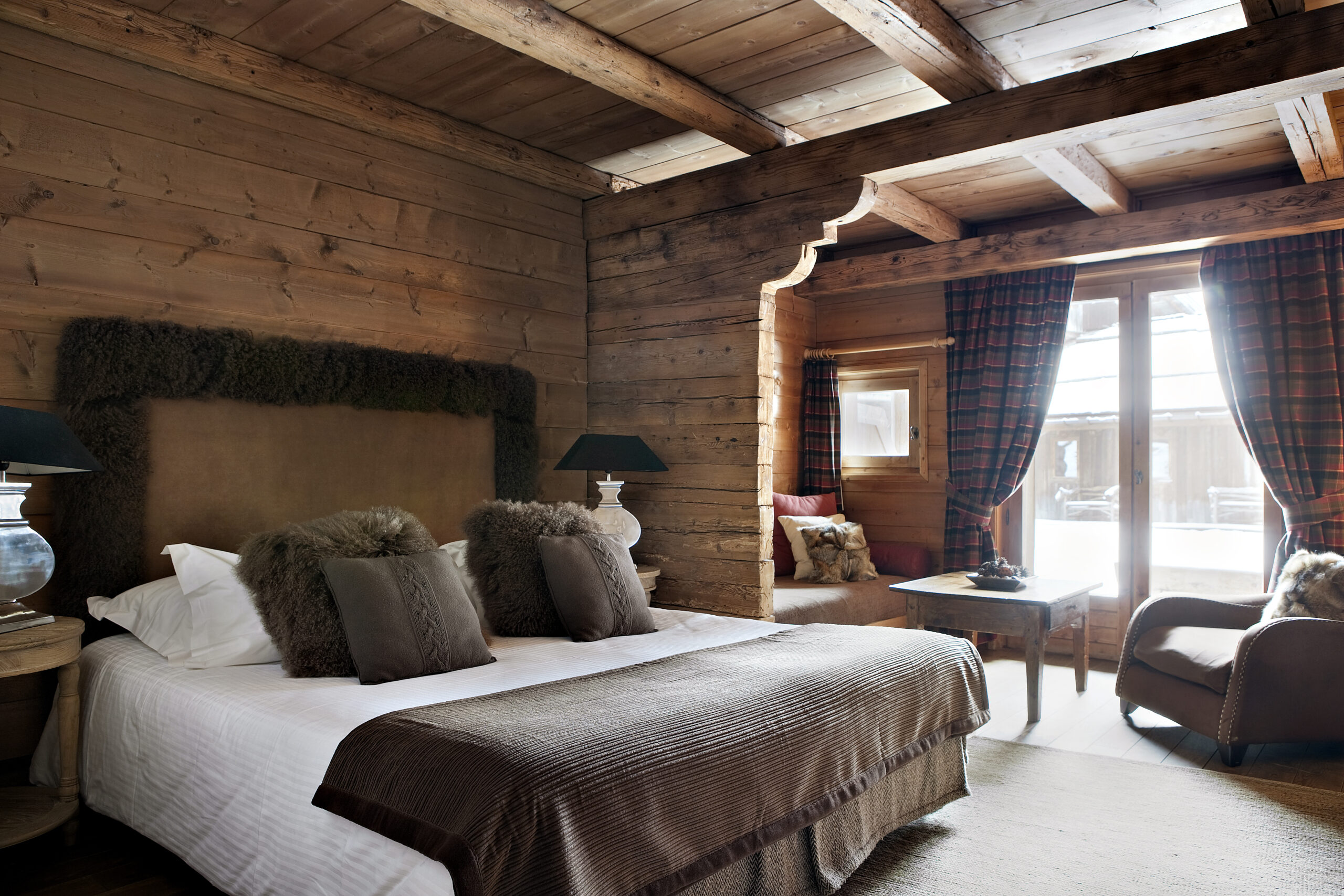 Une chambre du chalet © Maison Sibuet