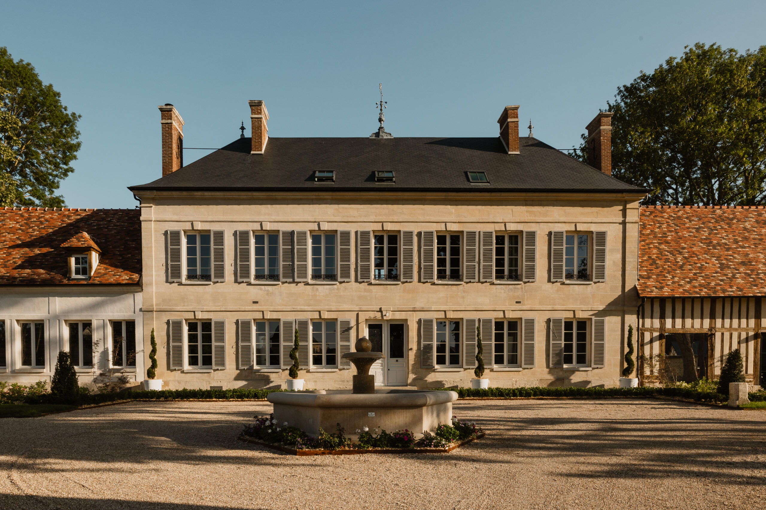 Façade du domaine à Louer en Normandie, le Clos Des Martines