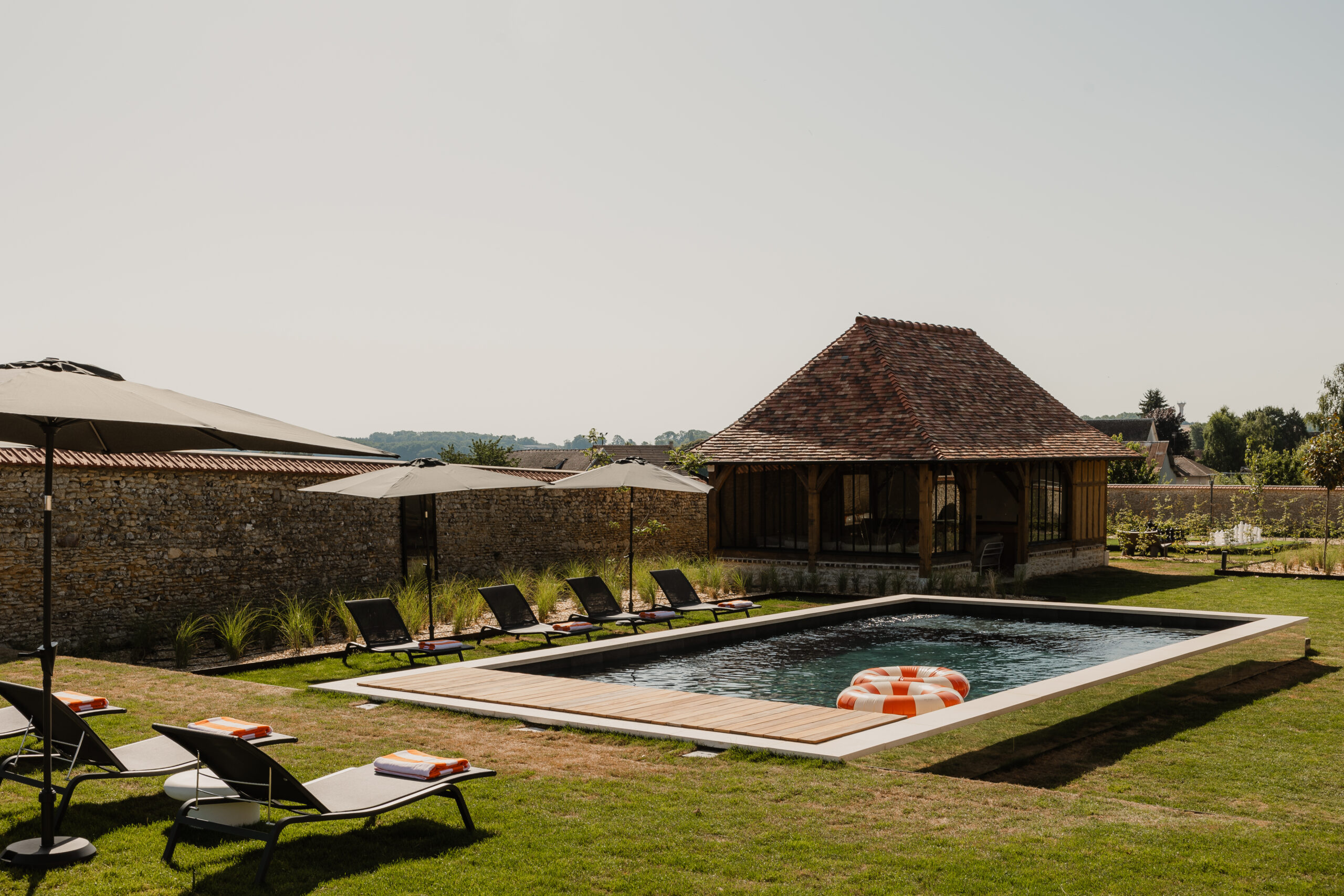 Piscine du domaine à Louer en Normandie, le Clos Des Martines