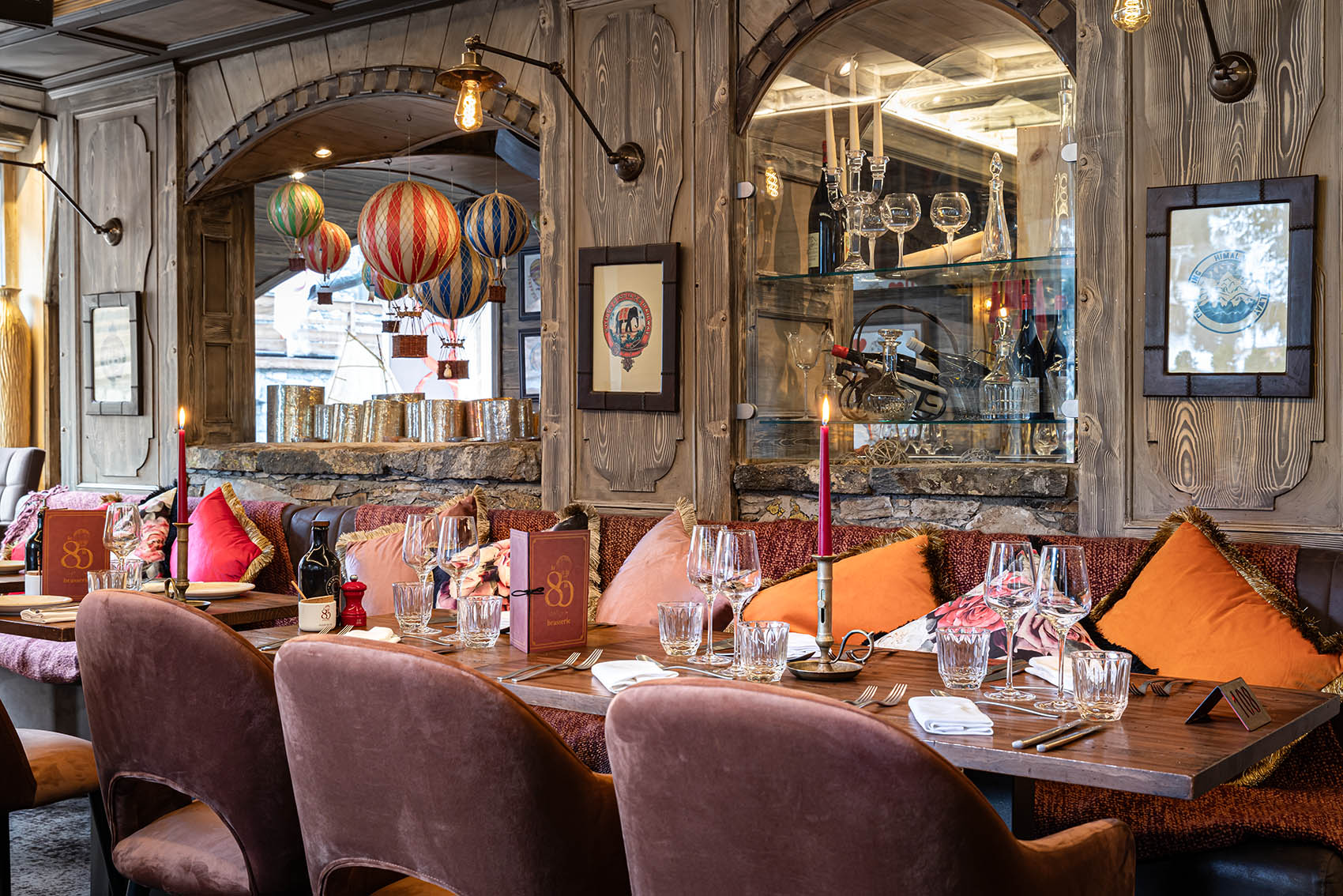 La Brasserie Le 80 de l'hôtel La Chaudanne