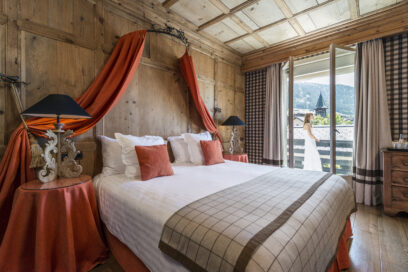 Une chambre de l'hôtel 4 étoiles © Hôtel Mont Blanc Megève