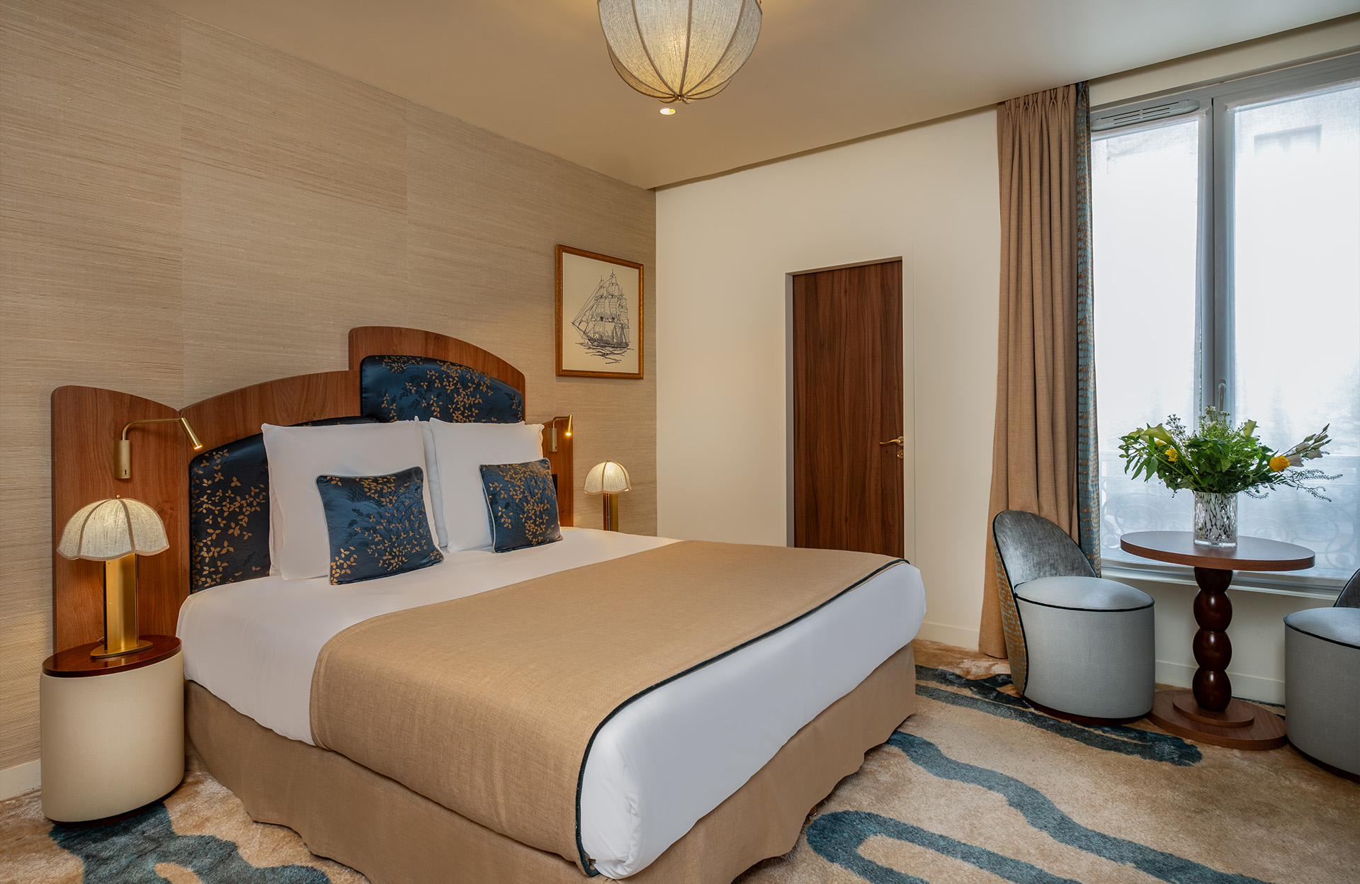 Chambre Junior Suite de l'hôtel proche de la Tour Eiffel La Bourdonnais