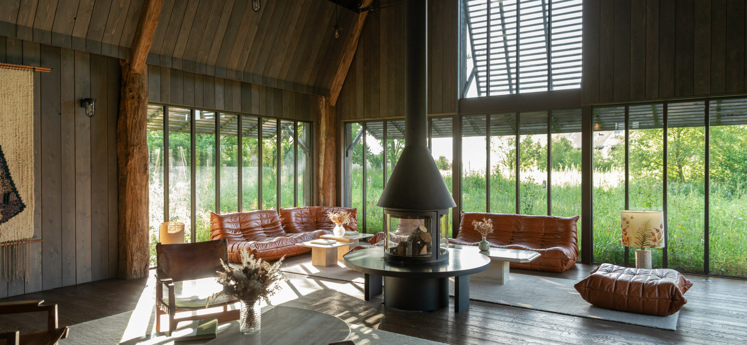 Le lobby de l'hôtel en Sologne Les Sources de Cheverny © itshenriette