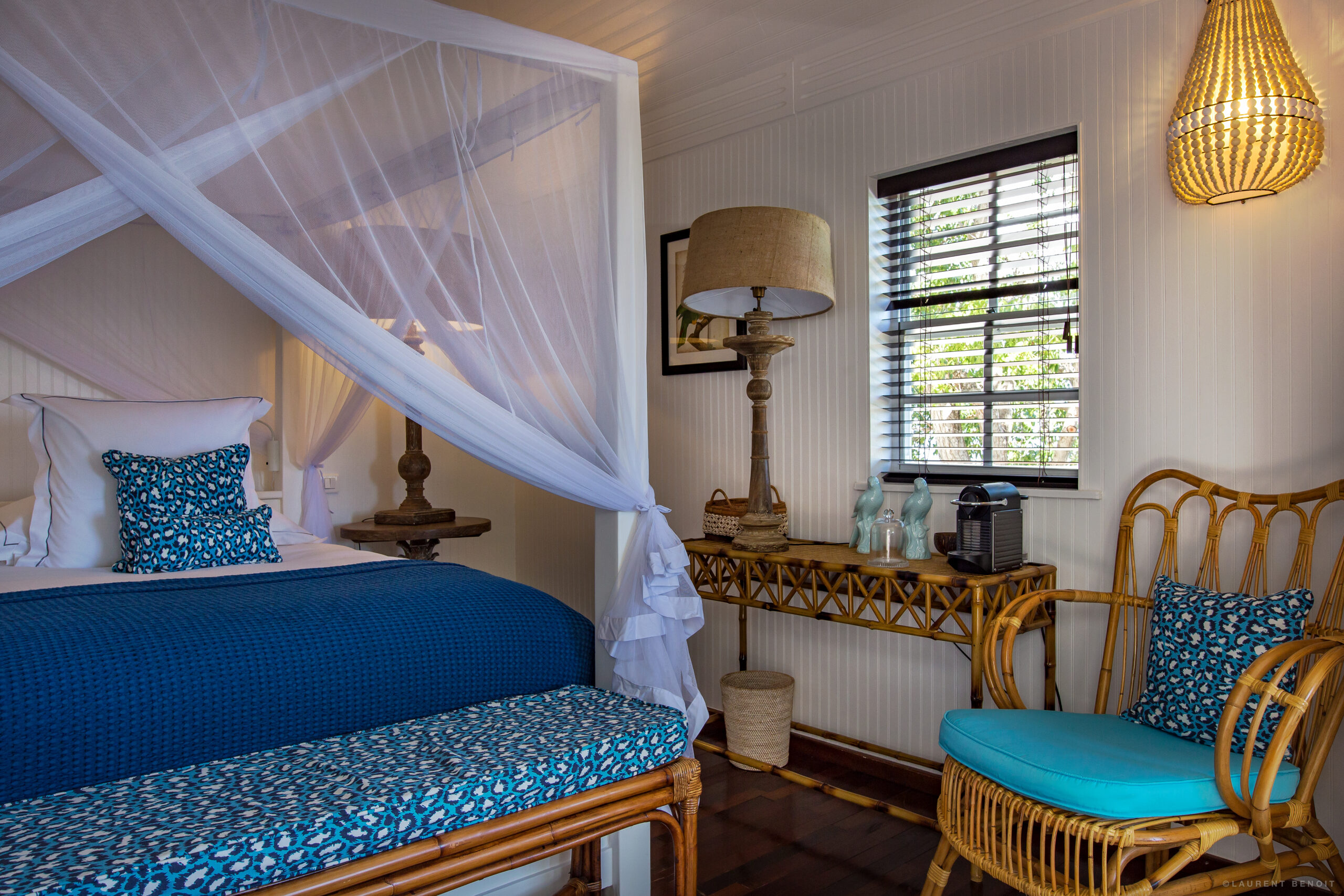 Une chambre dans l'hôtel de luxe à Saint-Barth © Gyp Sea Hotel