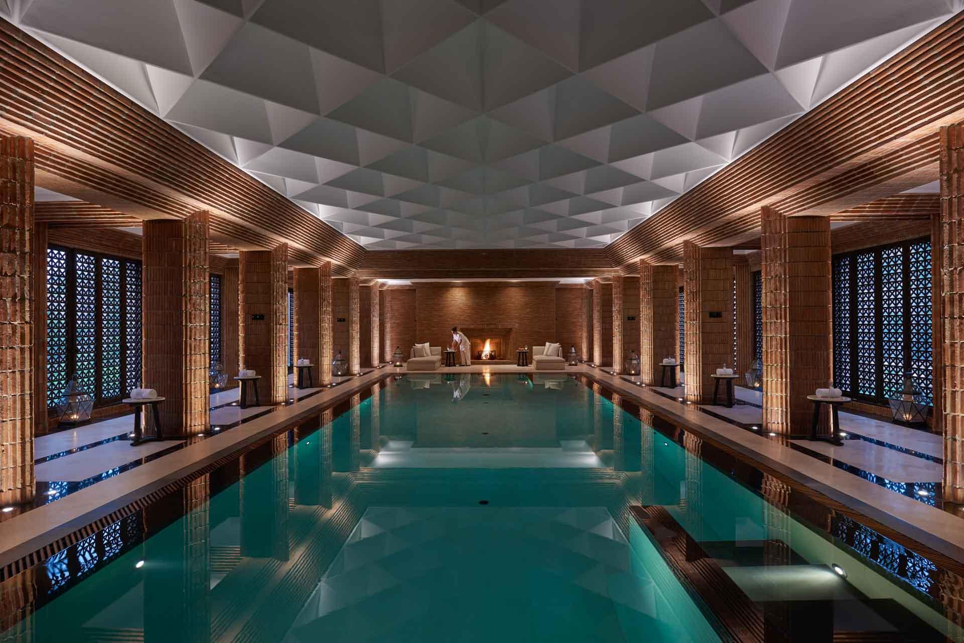 Le spa de l'hôtel le Mandarin Oriental à Marrakech, le plus luxueux de la palmeraie © DR