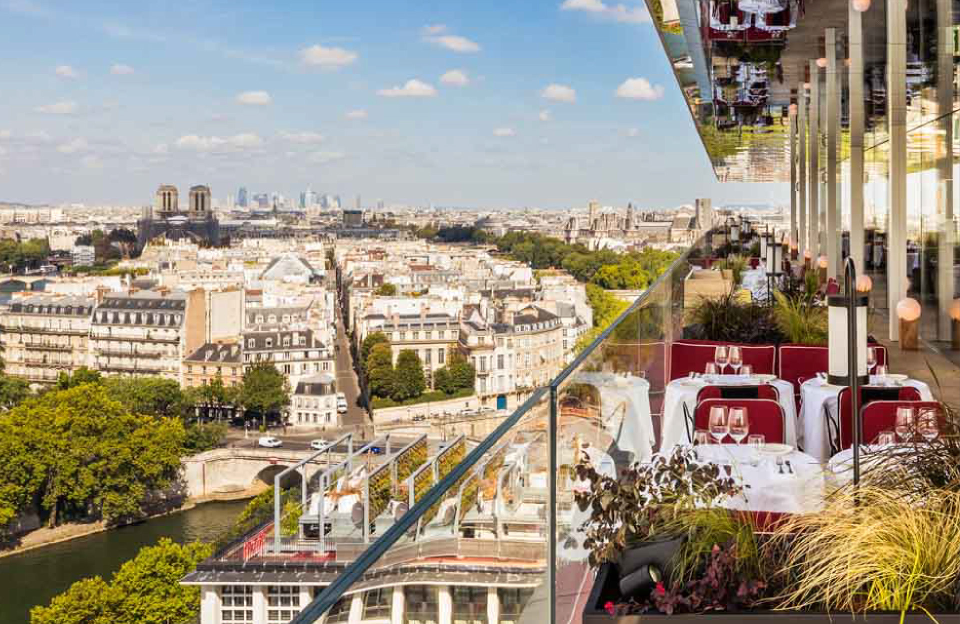 La terrasse du restaurant Bonnie de l'hôtel SO/ Paris