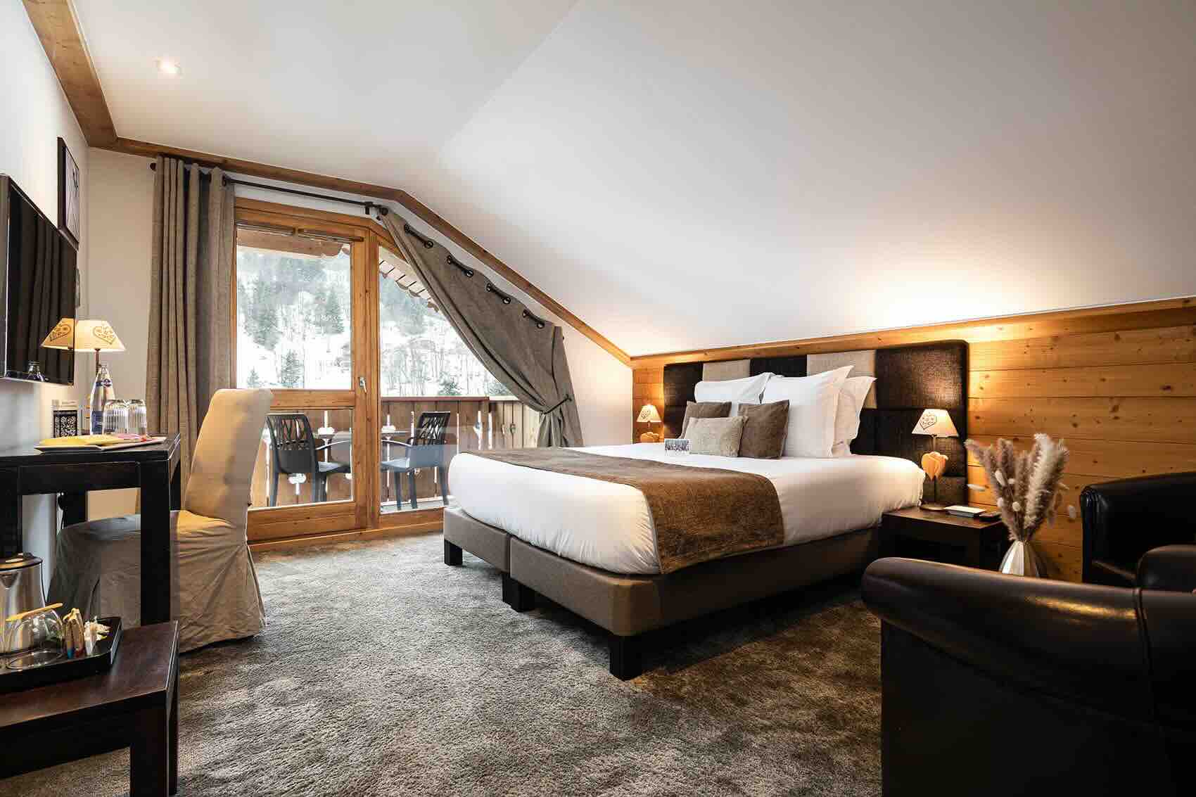 Louer une suite supérieure à l'hôtel de Méribel © La Chaudanne