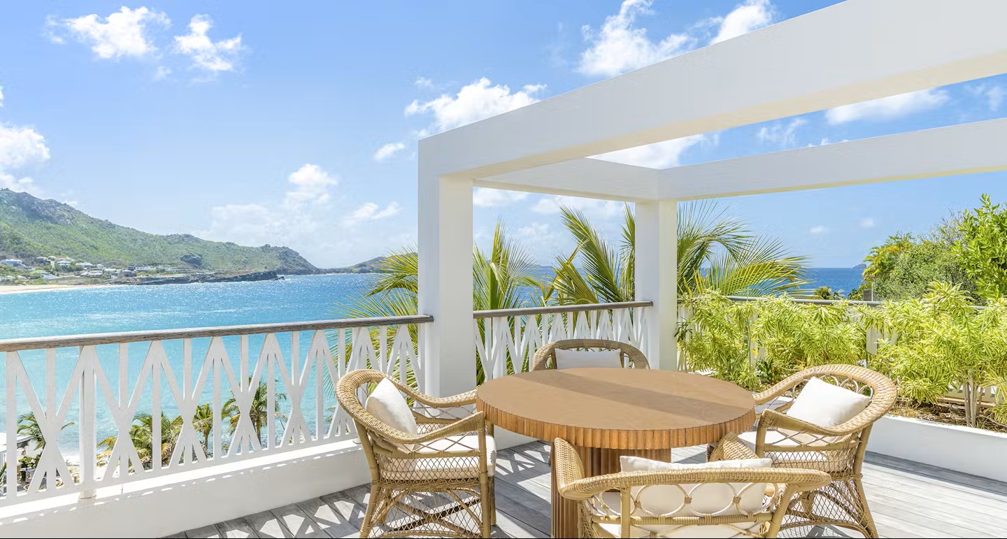 Un des plus beaux rooftop d'hôtel © Cheval Blanc Saint barth